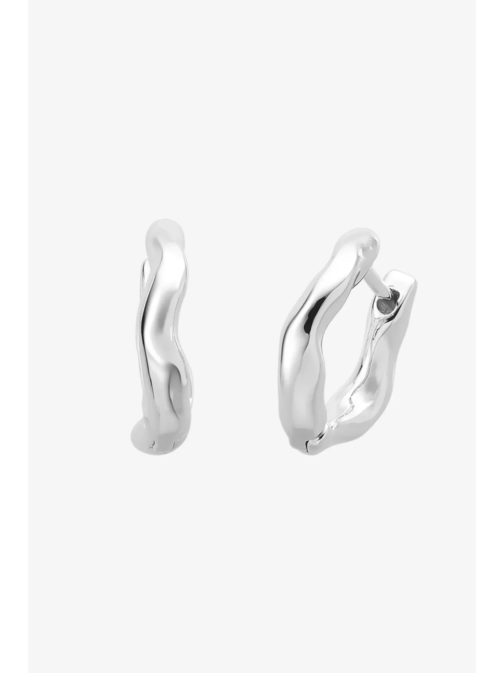 Liberte Hunter Hoop Earrings Silver