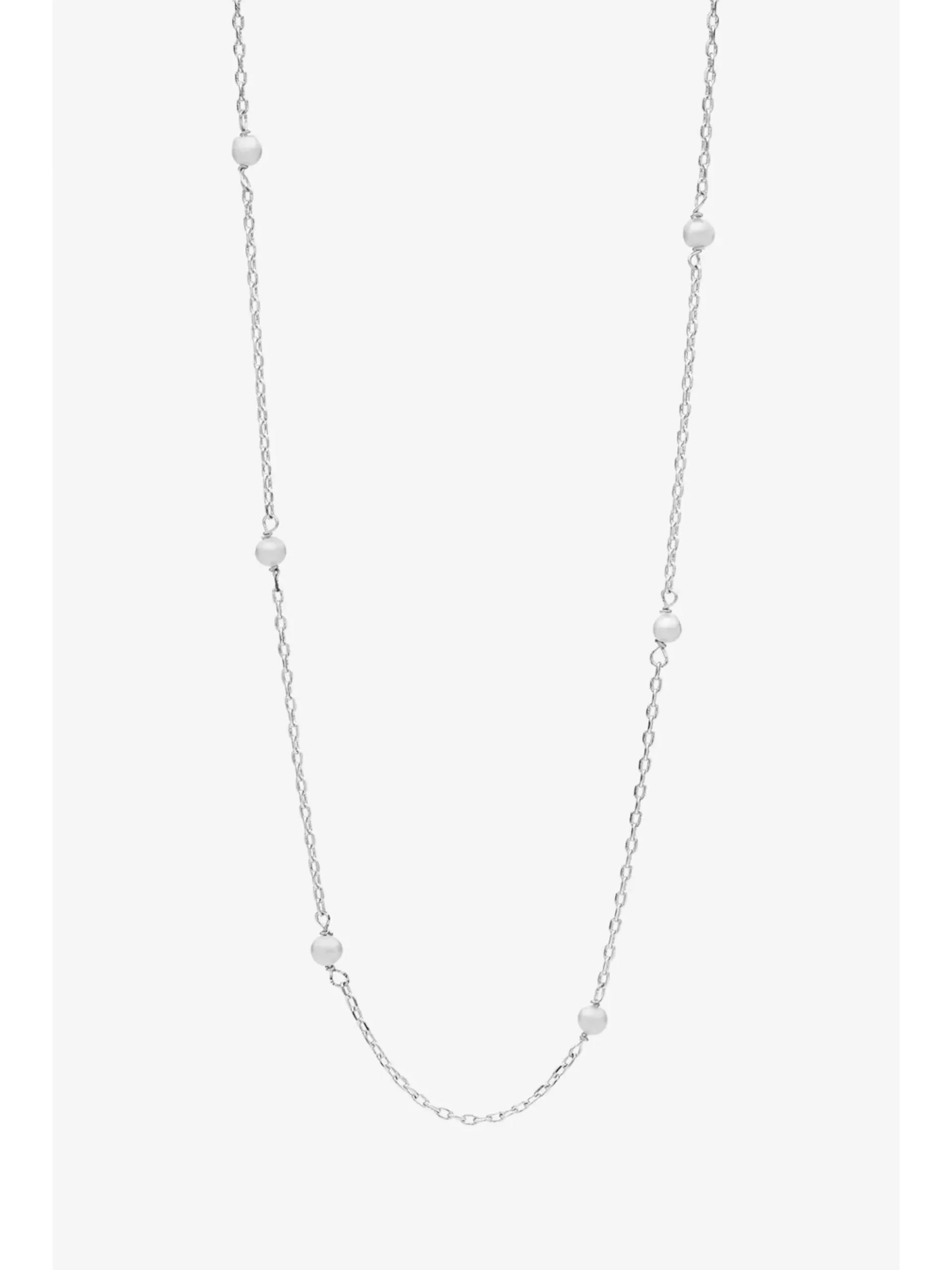 Liberte Lilibet Necklace Pearl & Silver
