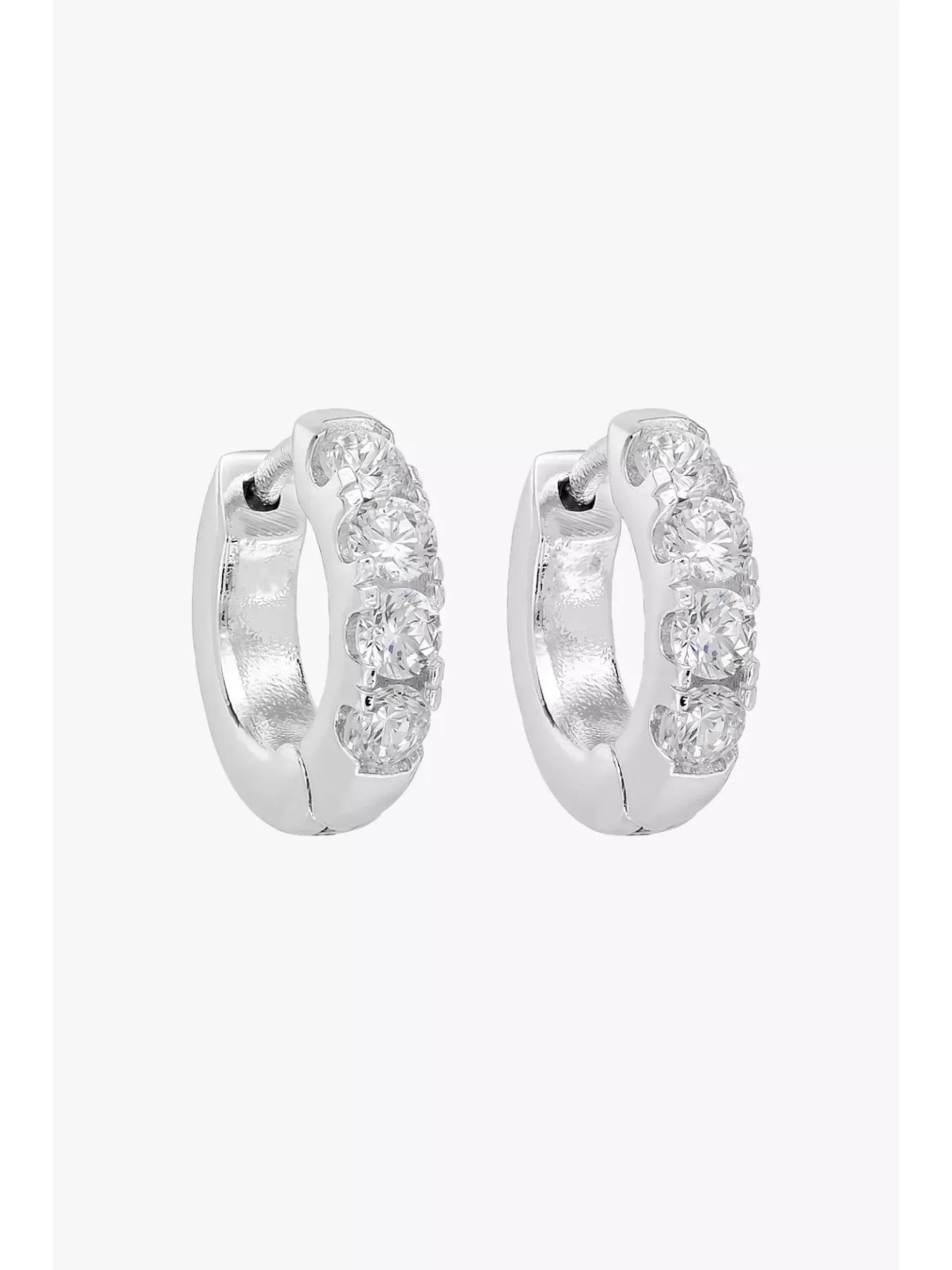 Liberte Lyla Huggie Earrings Silver