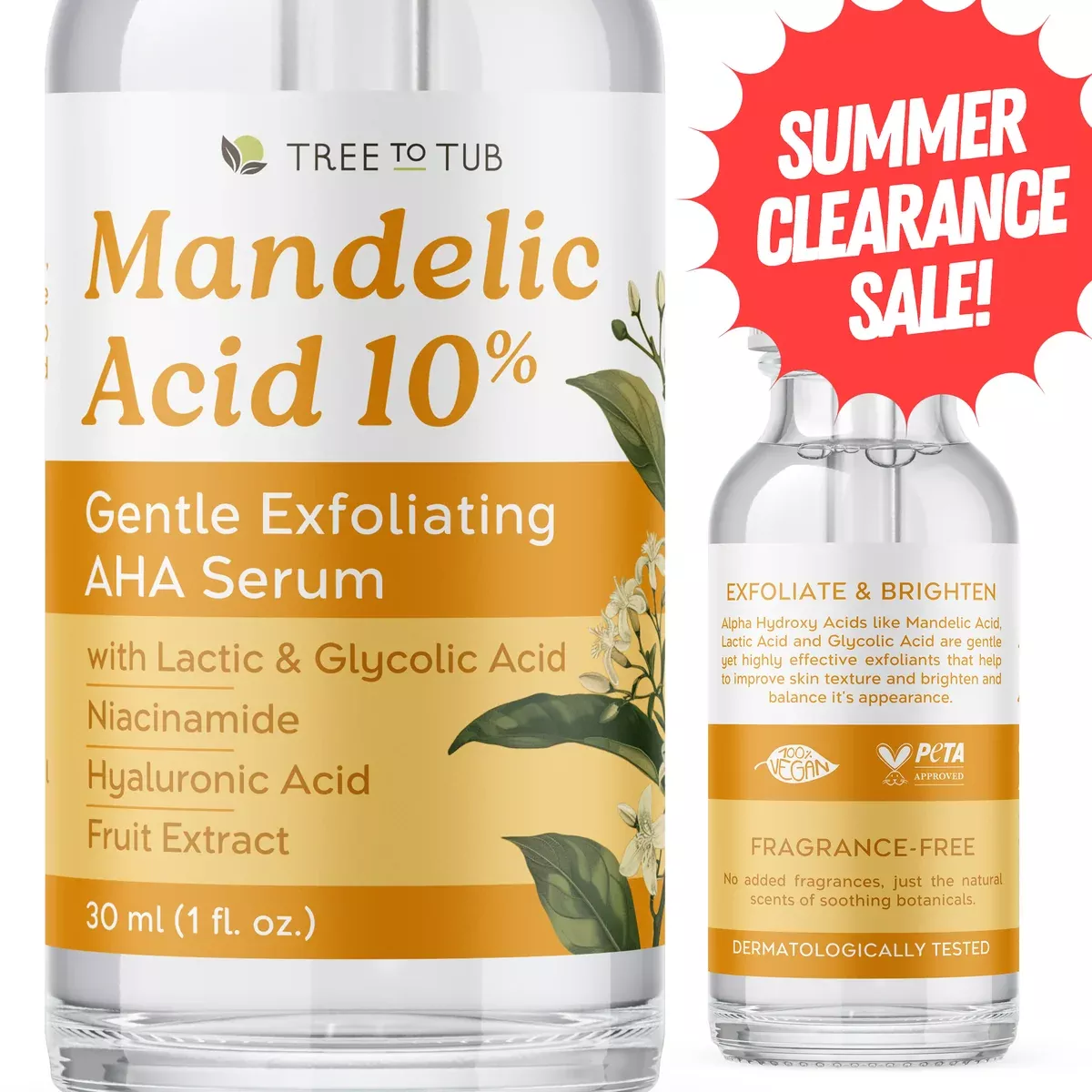 Mandelic Acid 10% Gentle Exfoliating AHA Serum