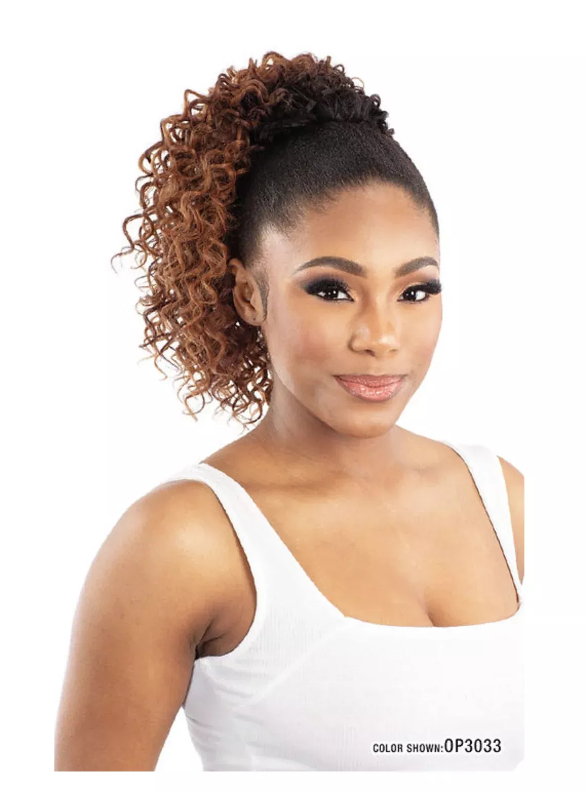 MAYDE – MOCHA PONYTAIL BLUSH CURL 12″