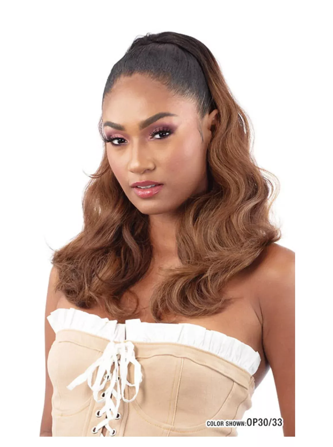 MAYDE – MOCHA PONYTAIL BODY WAVE 18″
