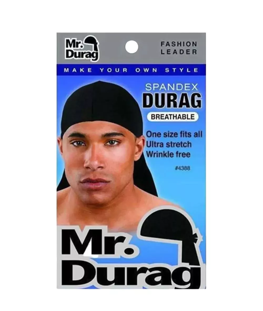 Mr Durag Breathable Spandex Durag [Black] #4388