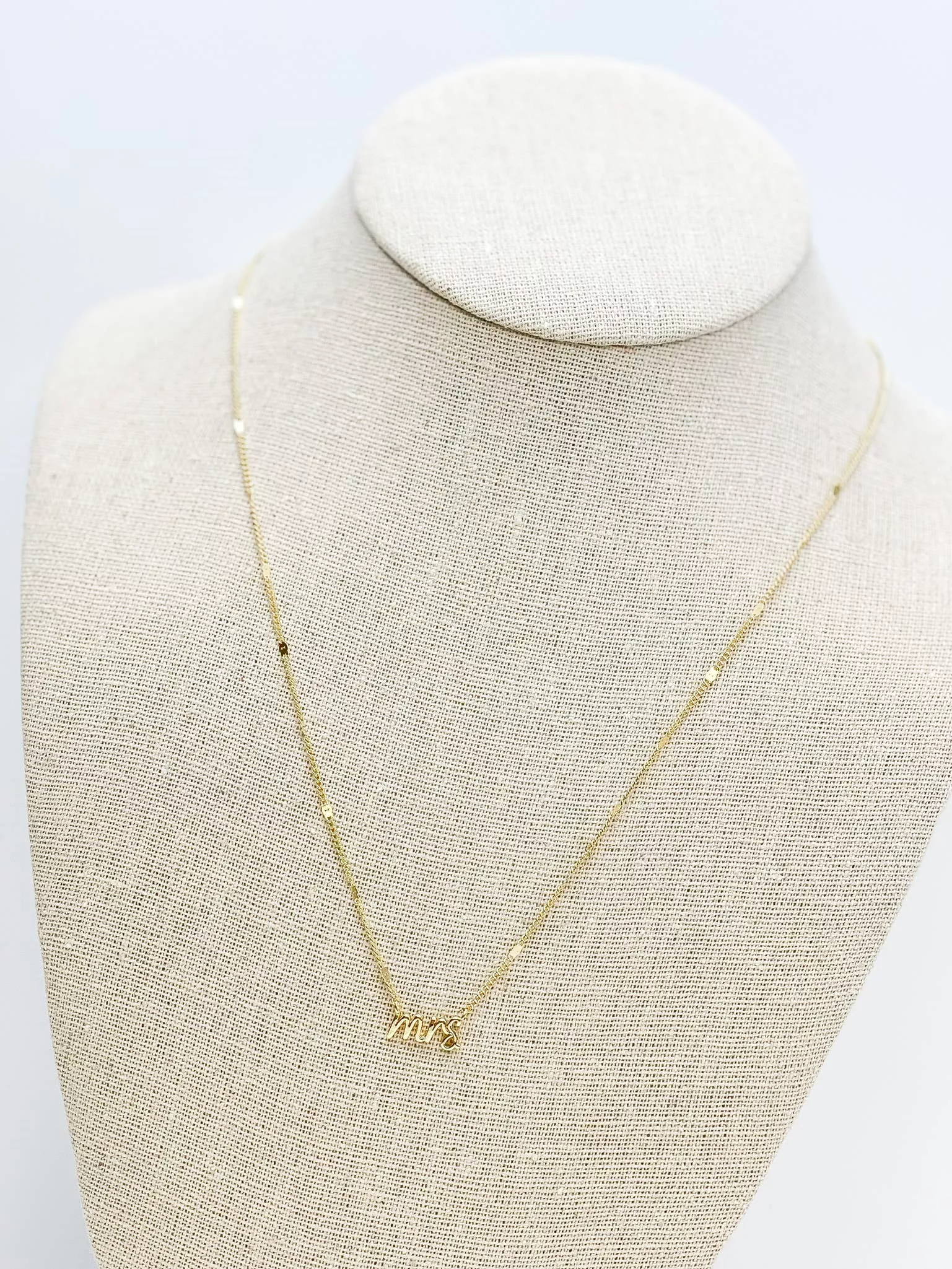 ‘Mrs’ Pendant Necklaces