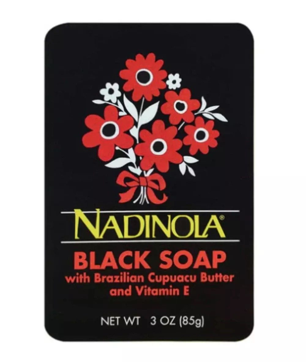 Nadinola Black Soap With brazilian Capuacu Butter And Vitamin E 3Oz