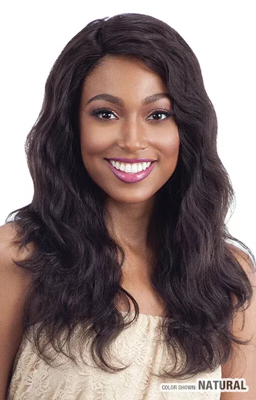NAKED - NATURE PREMIUM LACE L-PART WIG NATURAL WAVY (HUMAN)
