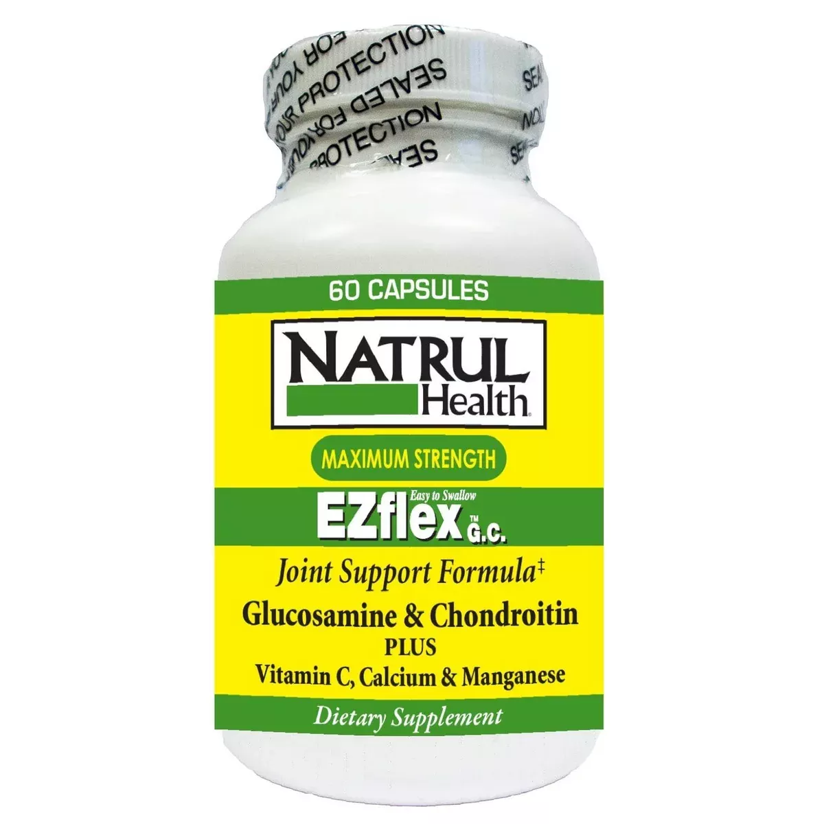 Nat-rul Health Products Ez Flex Maximum Strength Glucosamine And Chondroitin Joint Support Formula Capsules