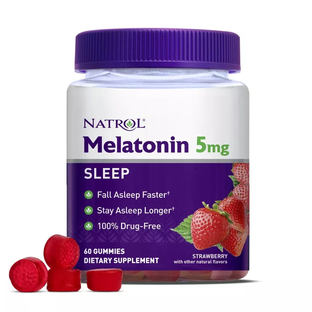 Natrol Melatonin Gummies – 5 mg (Strawberry)