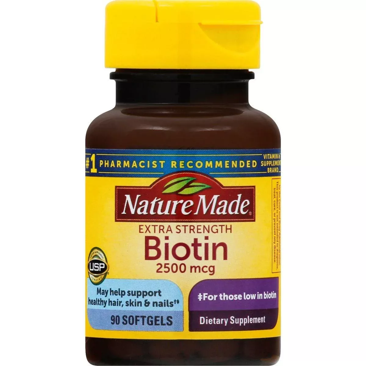 Nature Made Biotin, 2500 Mcg, Extra Strength, Softgels