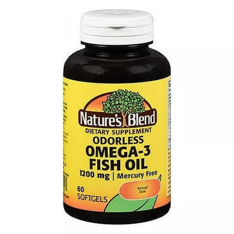 Nature’s Blend Odorless Omega-3 Fish Oil (1200 mg)