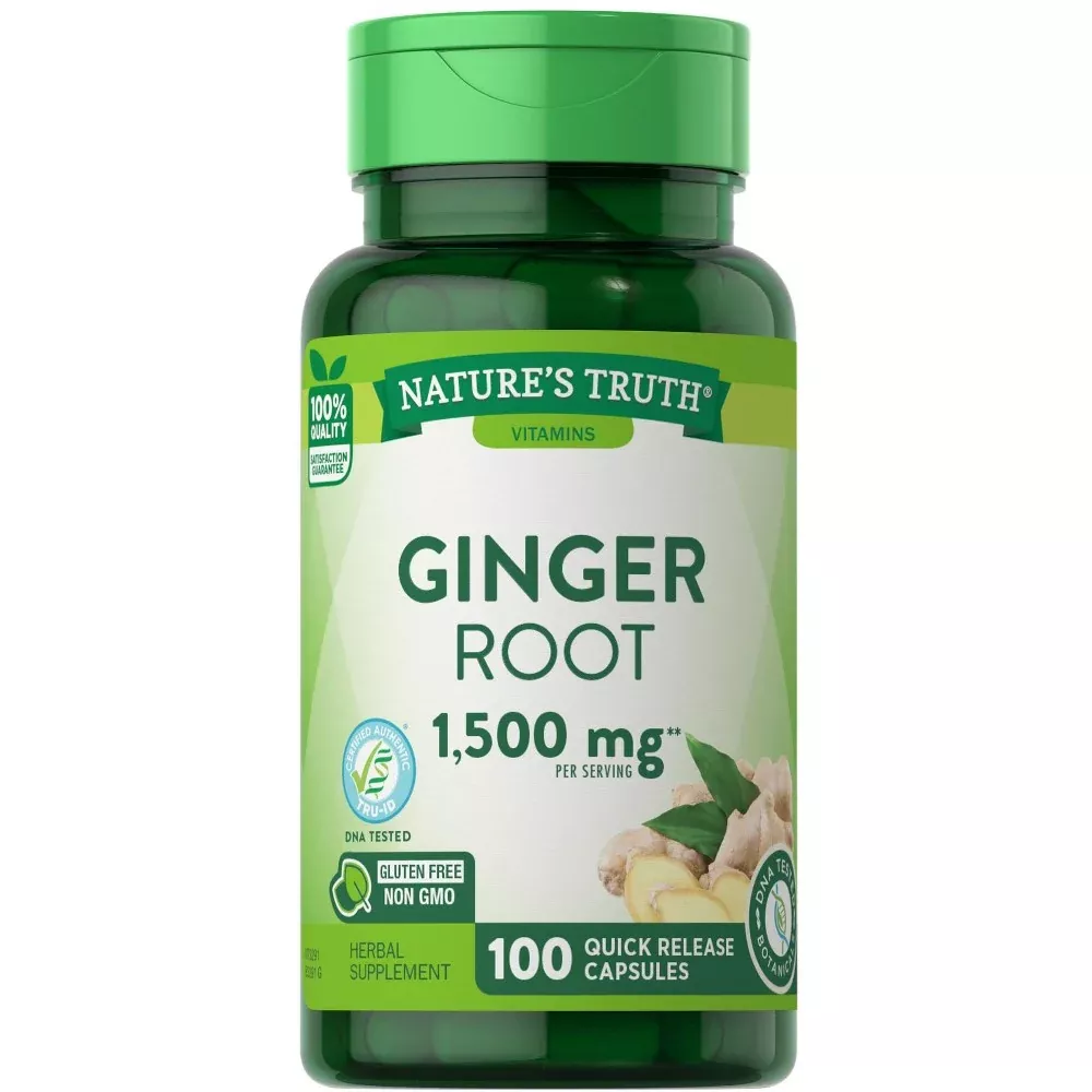 Nature's Truth Ginger Root 550 Mg Herbal Supplement - 100 Capsules
