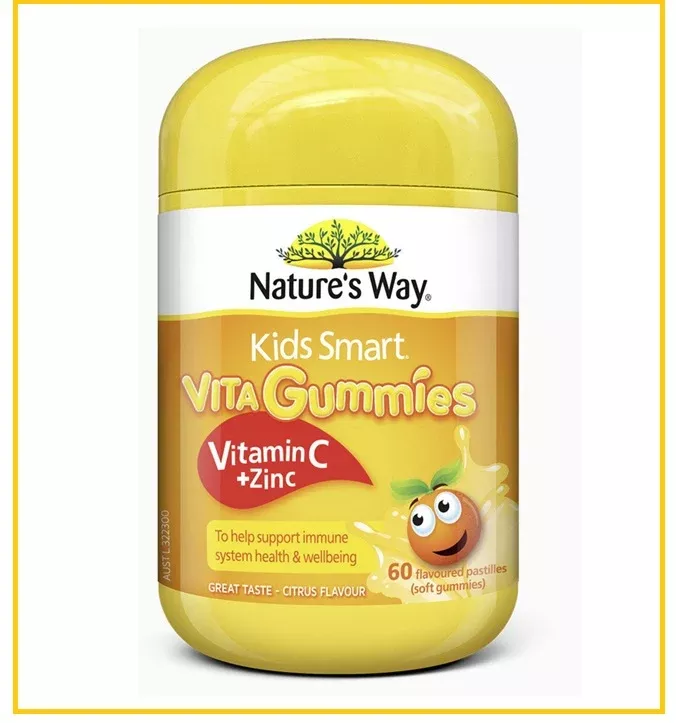 NATURE'S WAY Kids Smart Vitamin C + Zinc Gummies 60 Gummies