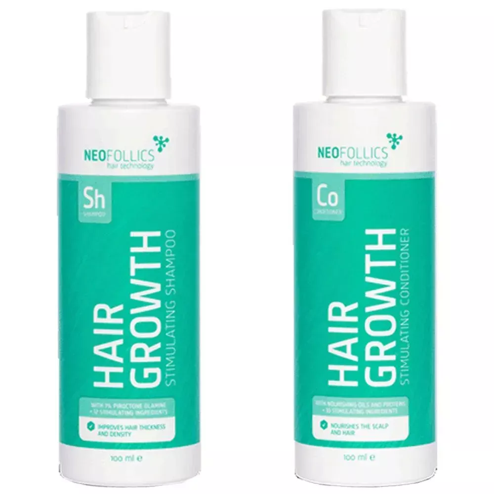 Neofollics hair growth shampoo + conditioner starter kit