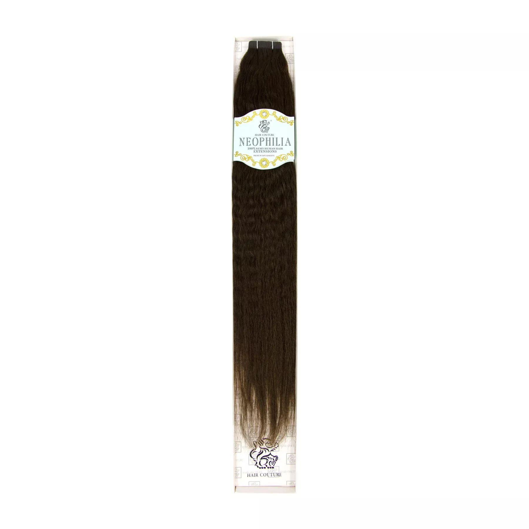 NEOPHILIA – 100% HUMAN HAIR 12PCS TAPE-IN KINKY STRAIGHT 18″