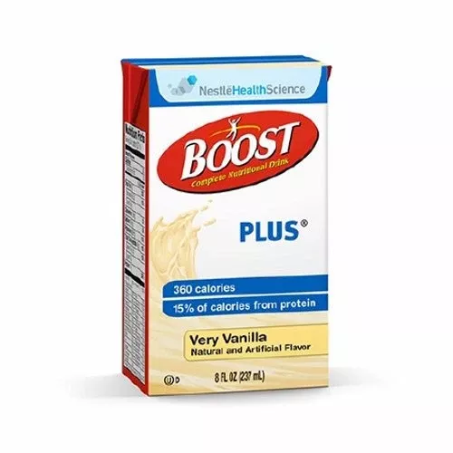 Nestlé Health Science BOOST PLUS Very Vanilla 8 Fl. Oz. Carton