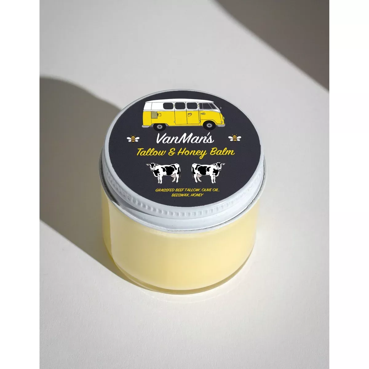 *No Essential Oils* VanMan’s Tallow & Honey Face Balm – Classic