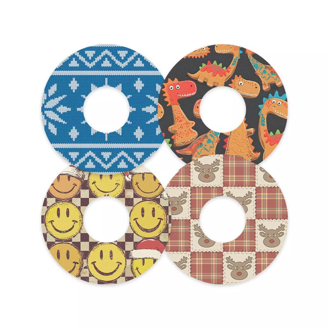 North Pole Crew Variety Patch Tape Designed for the FreeStyle Libre 3 Plus & Lingo- Pump Peelz