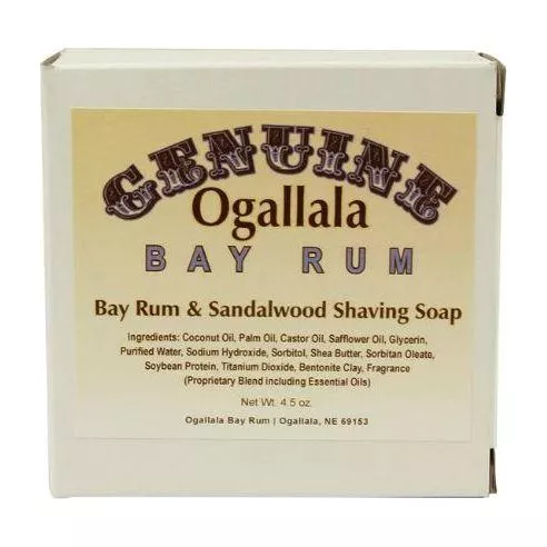 Ogallala Bay Rum & Sandalwood Shaving Soap 4.5 Oz