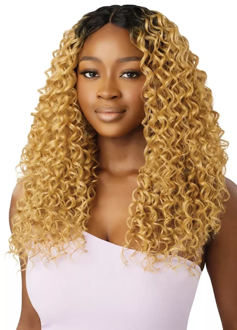 OUTRE – PURPLE PACK BRAZILIAN BOUTIQUE – DOMINICAN CURL 18″20″22″ + DEEP LACE PARTING CLOSURE