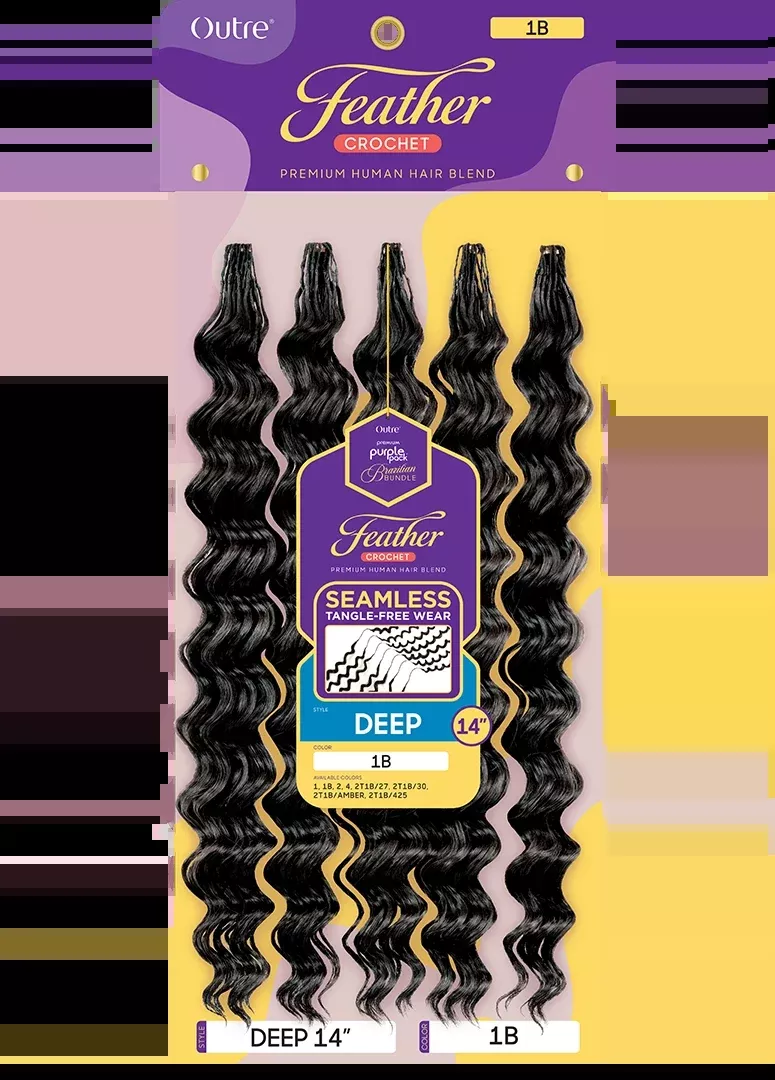 OUTRE – PURPLE PACK BRAZILIAN – FEATHER LOOSE DEEP 14″