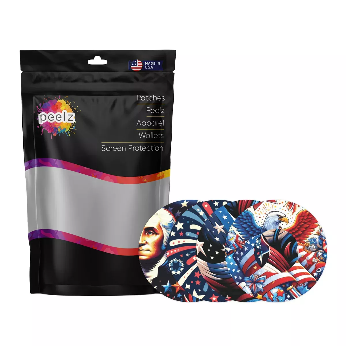 Patriotic Variety Pack Patch Freestyle Libre 2 Patch Tape - Pump Peelz