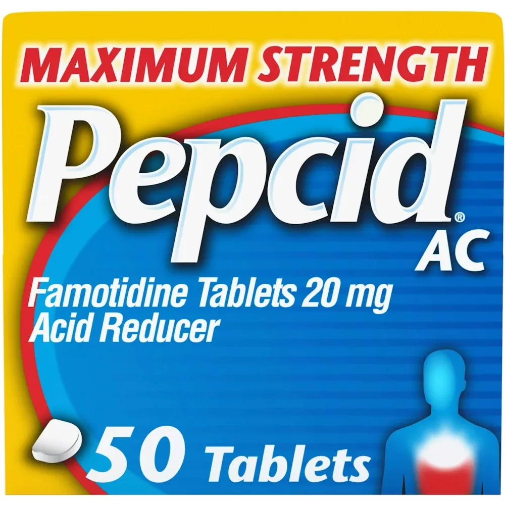 Pepcid AC 20 mg Maximum Strength Tablet, 50 EA