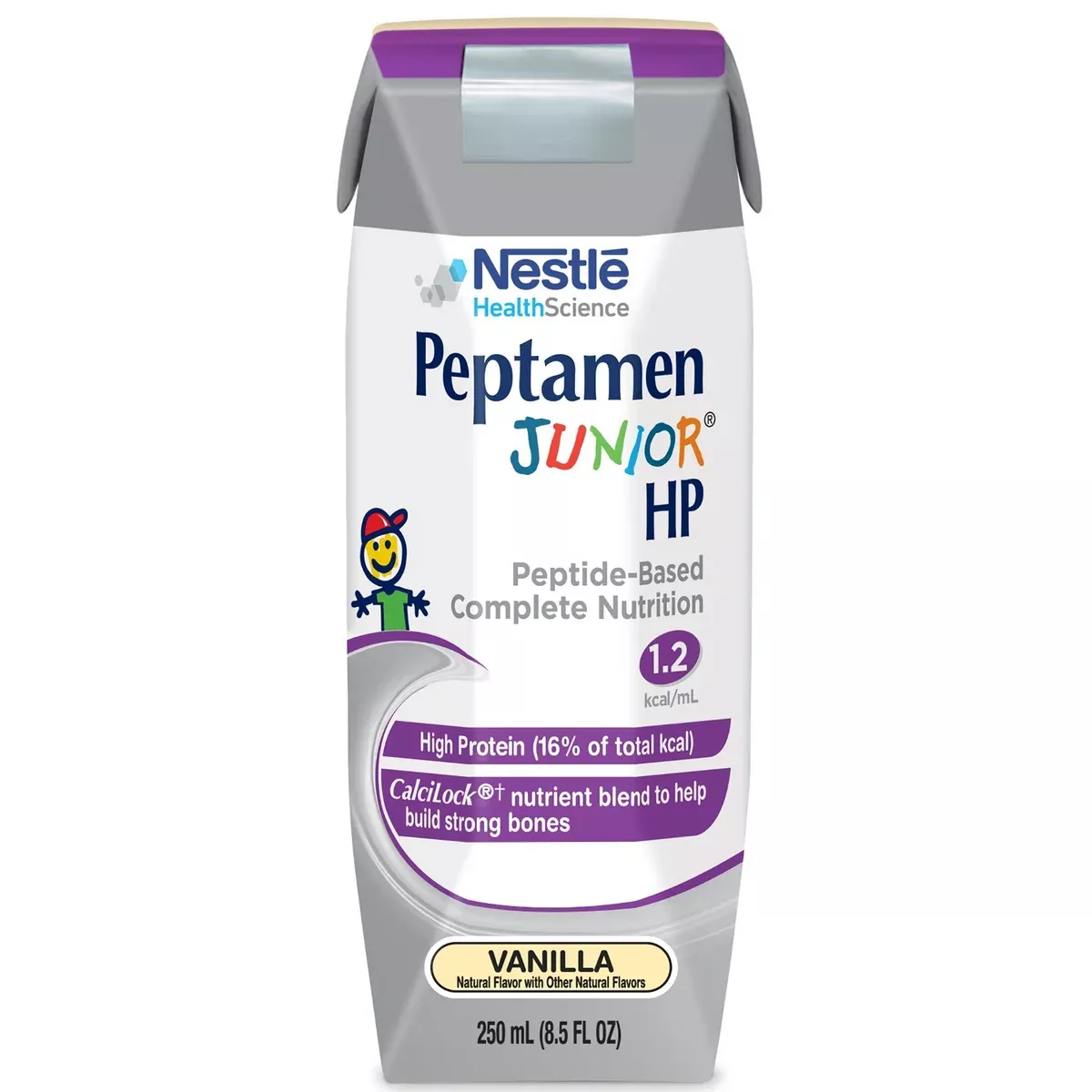 Peptamen Nestle Junior HP Vanilla Prism Drink, 8.45 Fluid Ounce — 24 Per Case