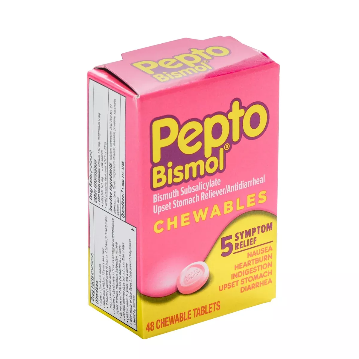 Pepto Bismol 262 mg Original Chewable Tablet, 48 EA