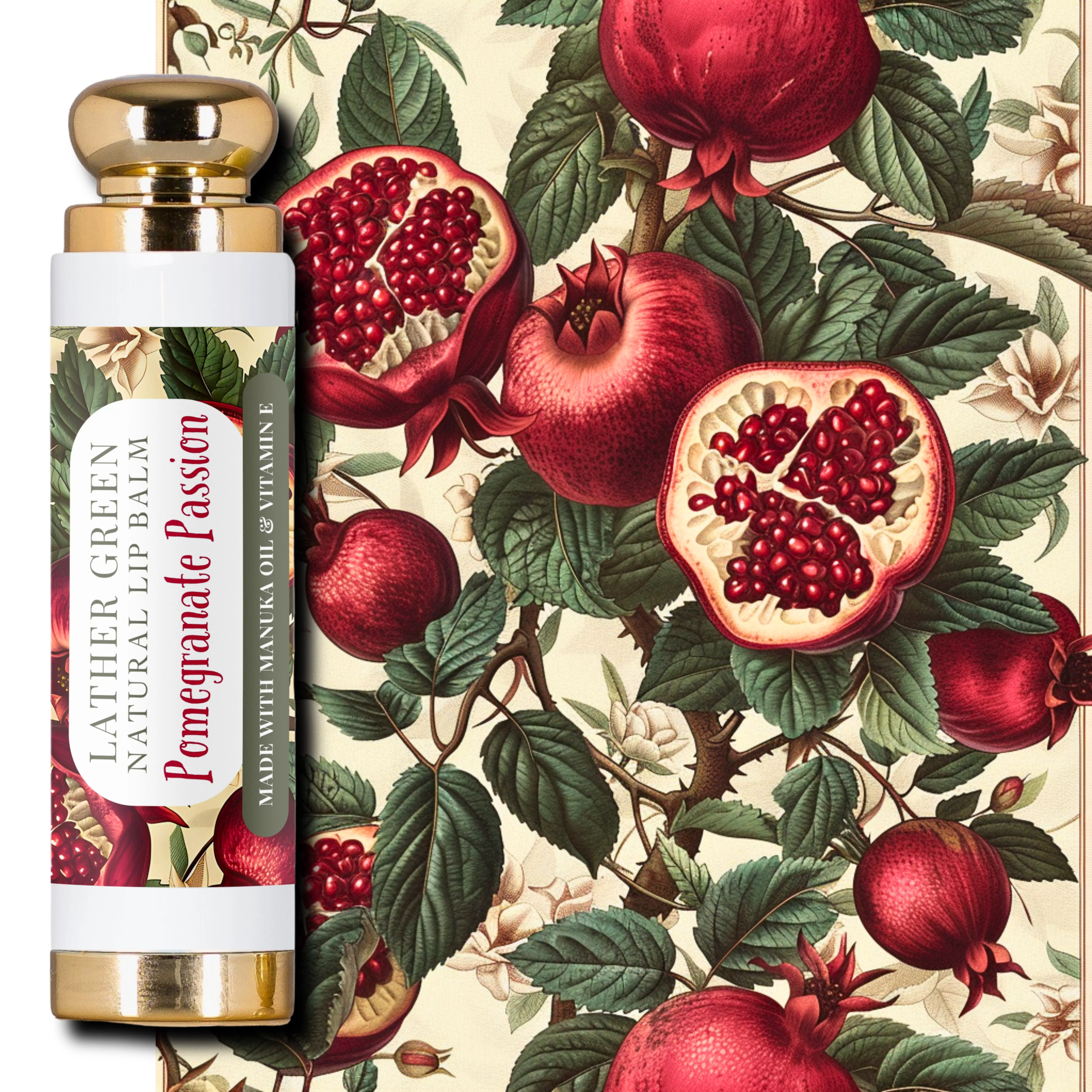 Pomegranate Passion Natural Lip Balm