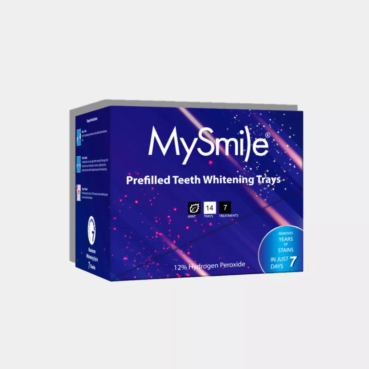Prefilled Teeth Whitening Trays w/ 12% Hydrogen Peroxide