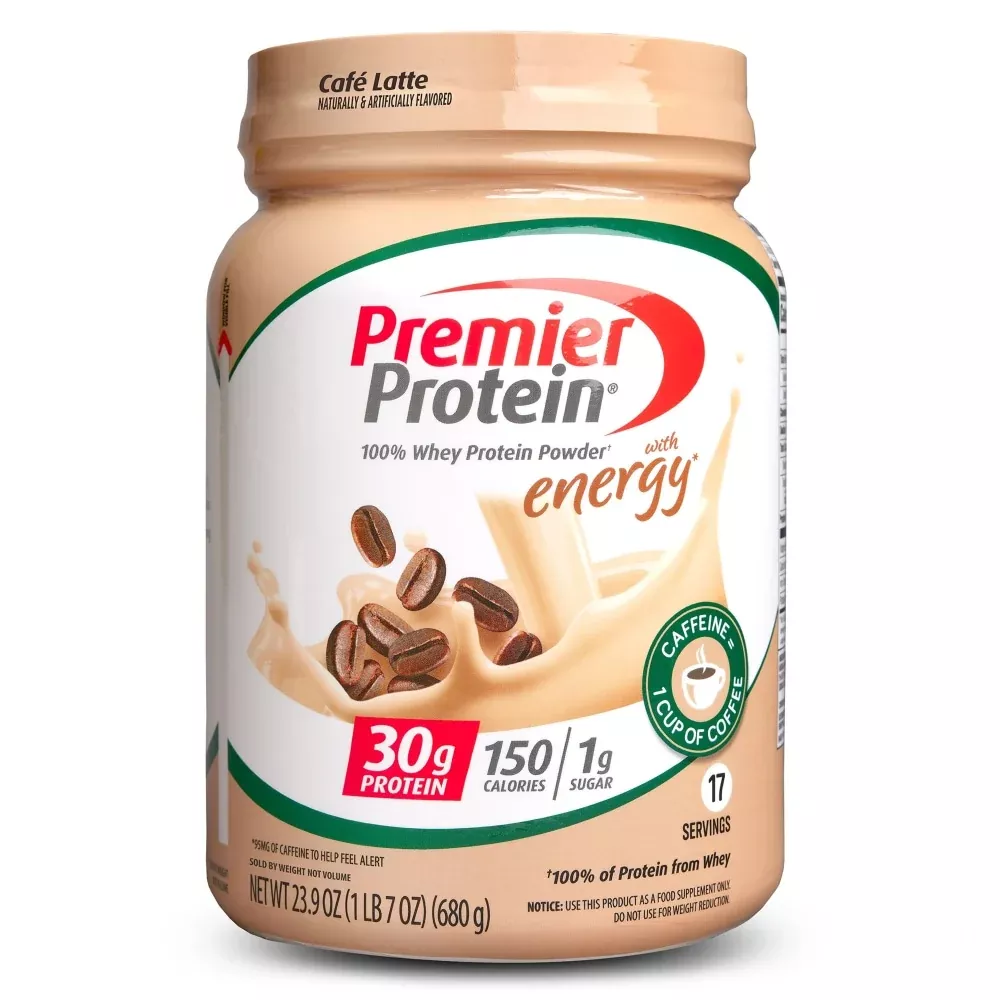 Premier Protein 100% Whey Powder – Café Latte – 23.9 oz