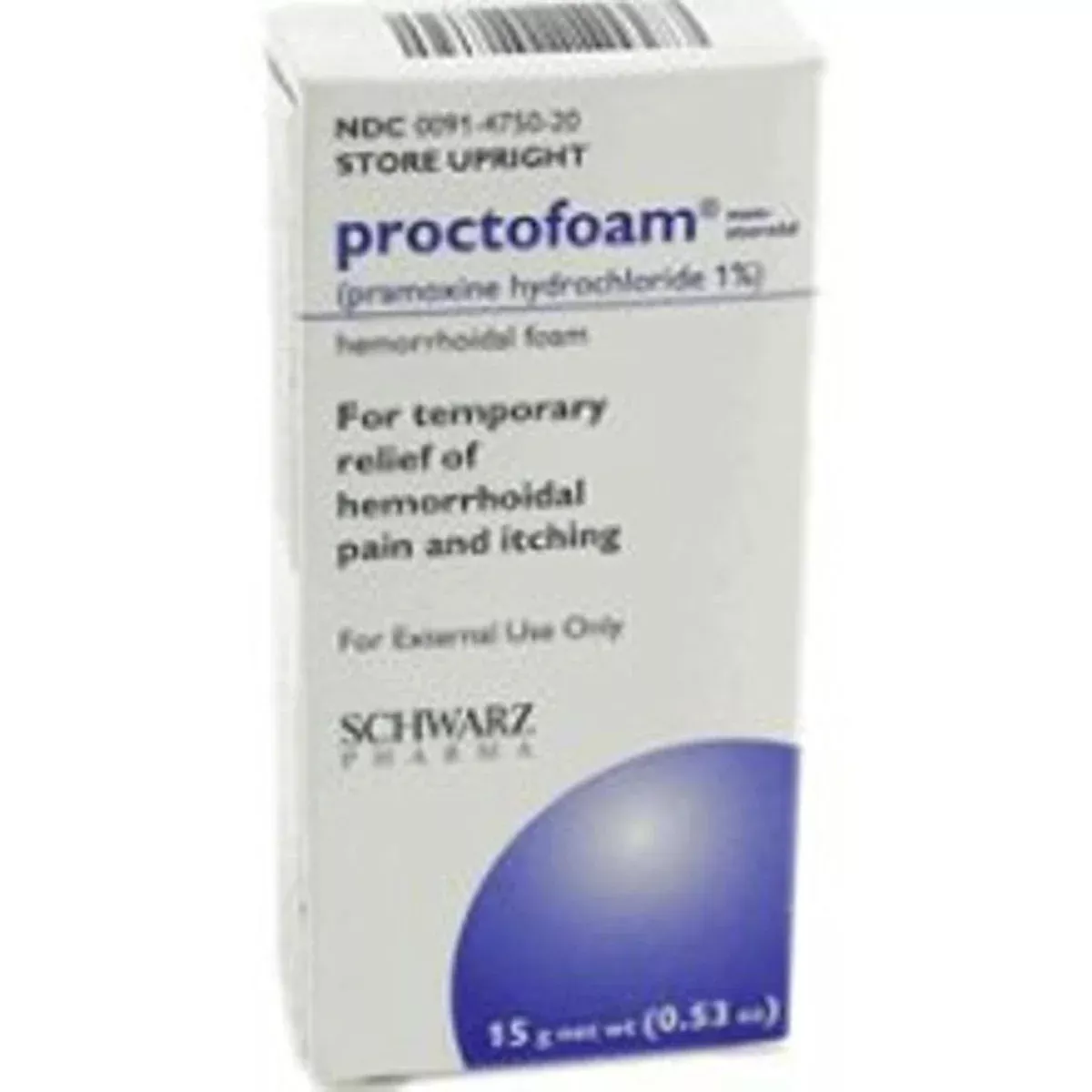 Proctofoam NS Hemorrhoidal Foam 1% 15 Gm