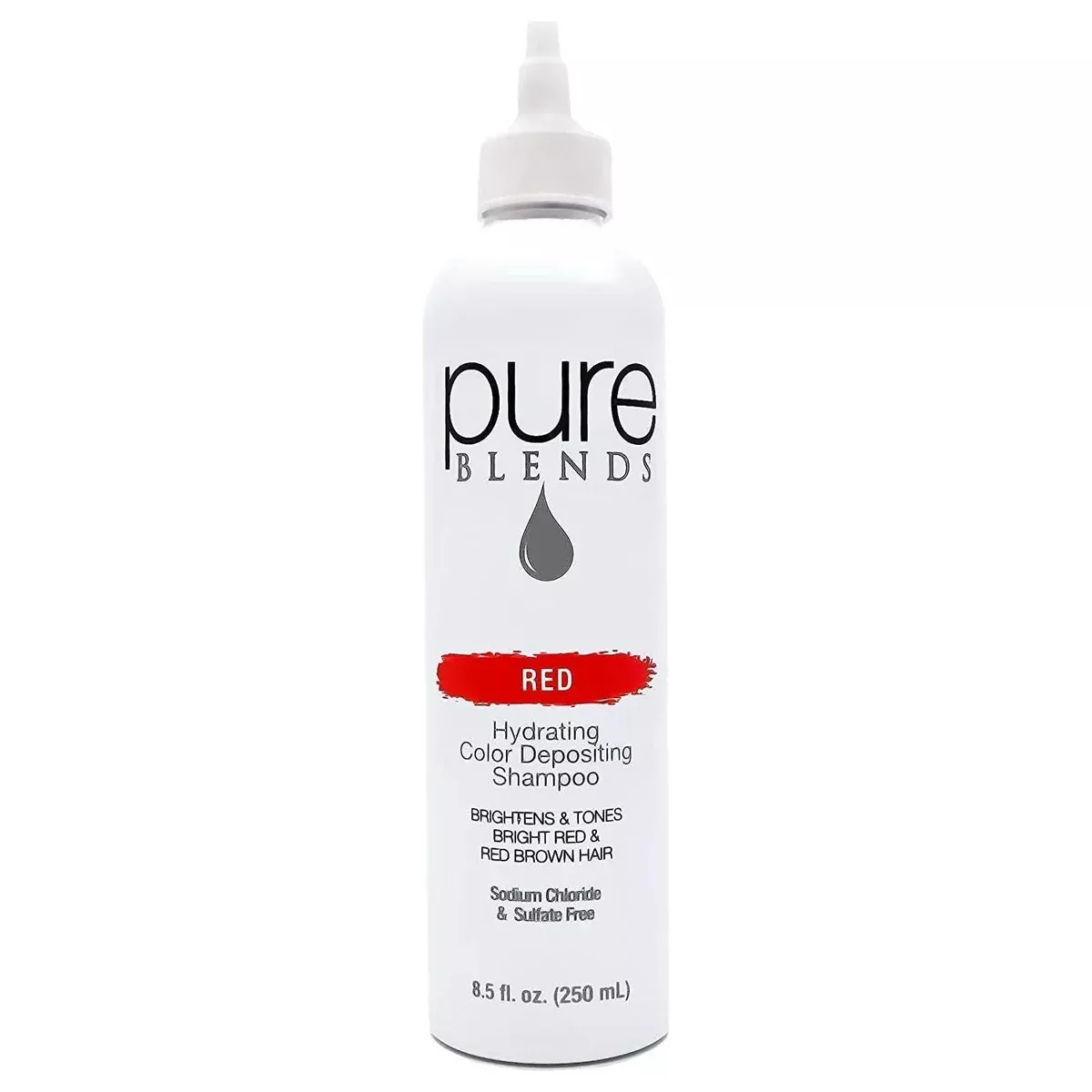 Pure Blends Hydrating Color Depositing Shampoo - Red 8.5 oz