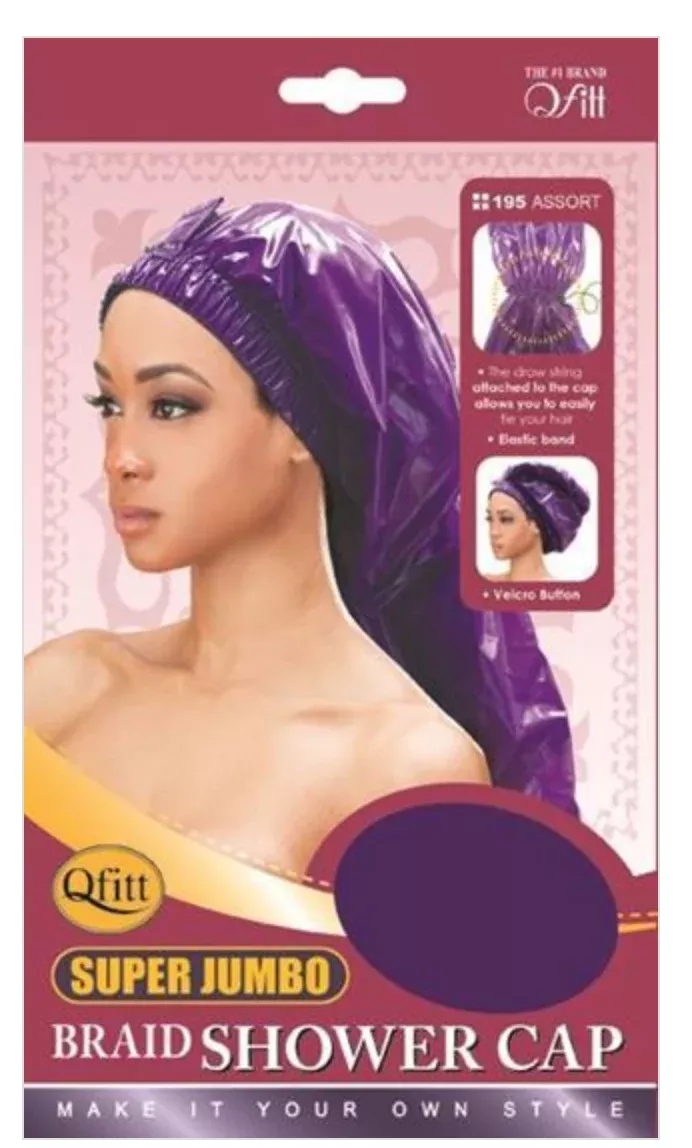 Qfitt Super Jumbo Braid Shower Cap