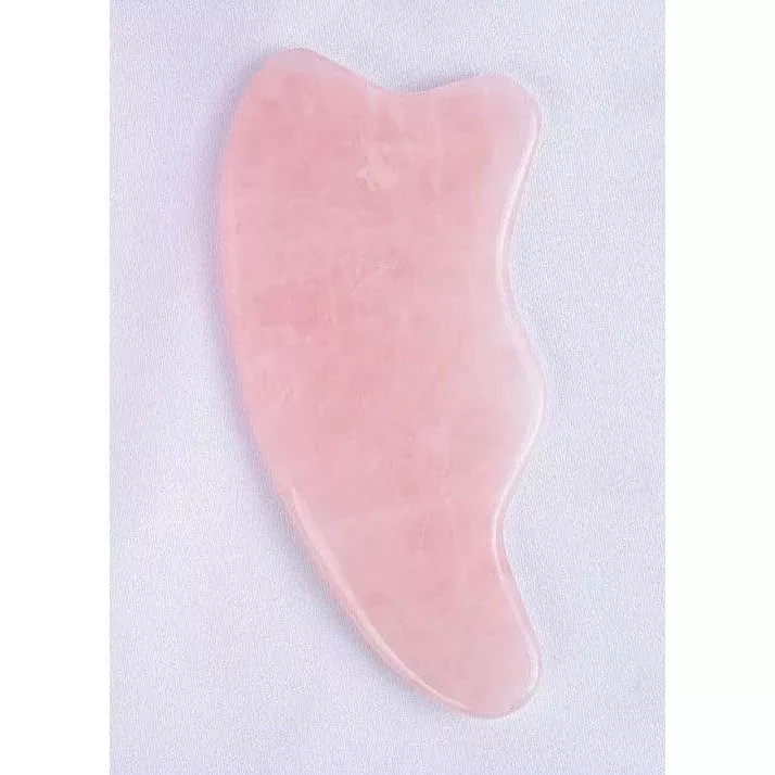 ROSE QUARTZ Wave GUA SHA Scraping Massage Tool