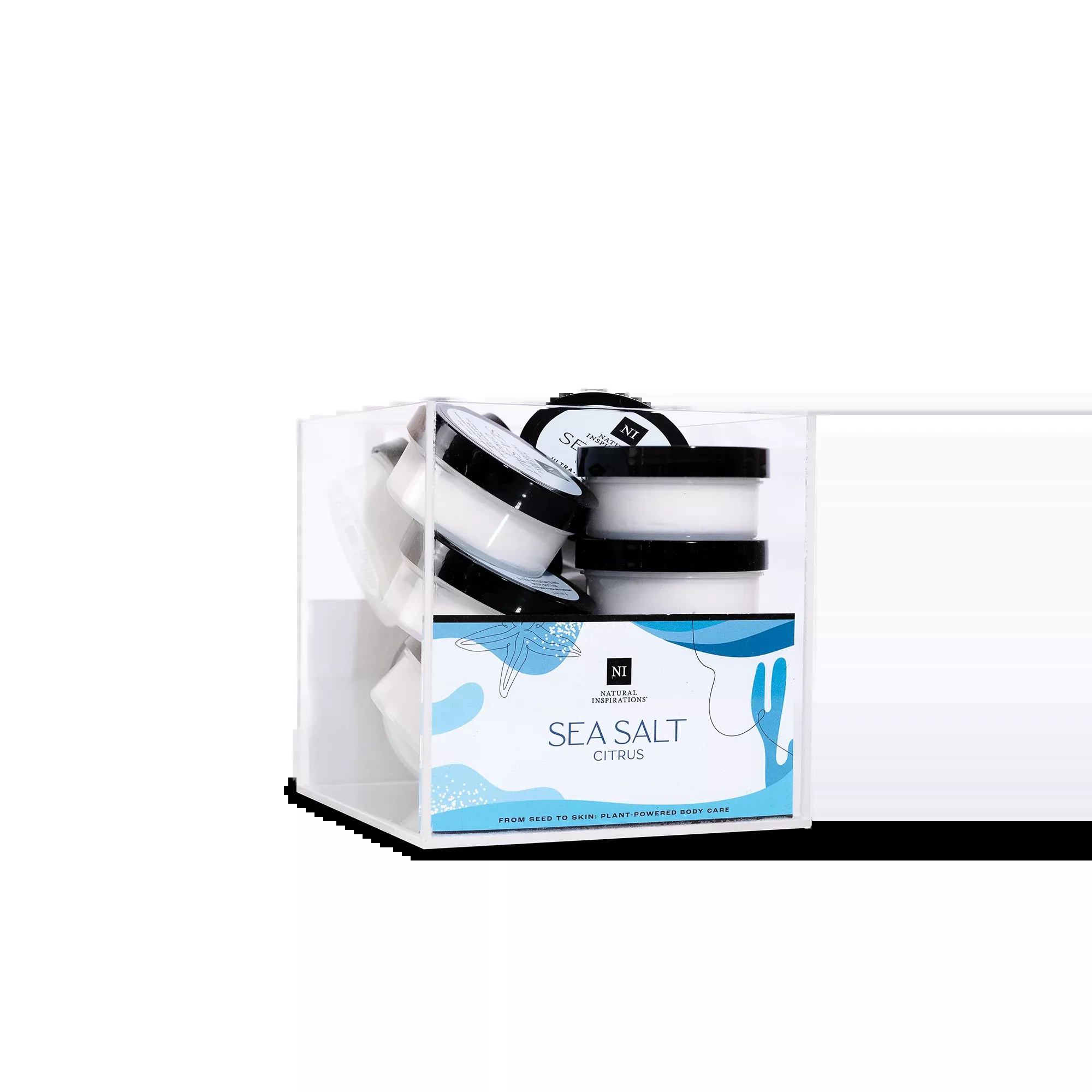 Sea Salt Citrus Mini Body Butter Acrylic Box Display