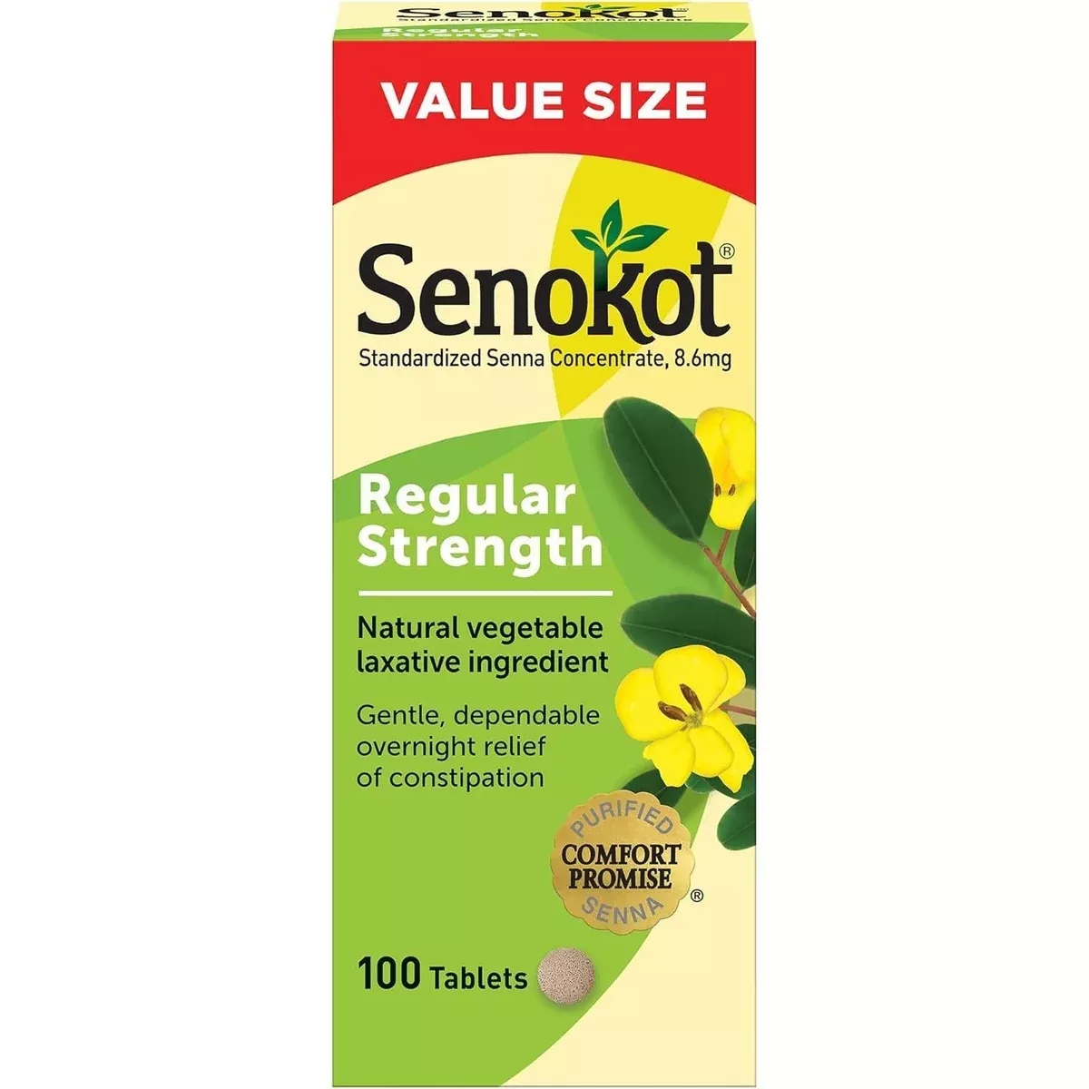 Senokot Regular Strength Natural Vegetable Laxative Tablets