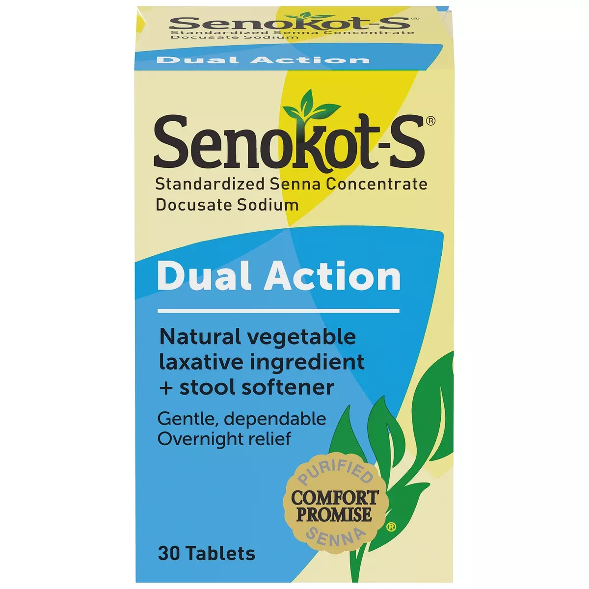 Senokot-S 8.6 mg – 50 mg Dual Action Tablet, 30 EA