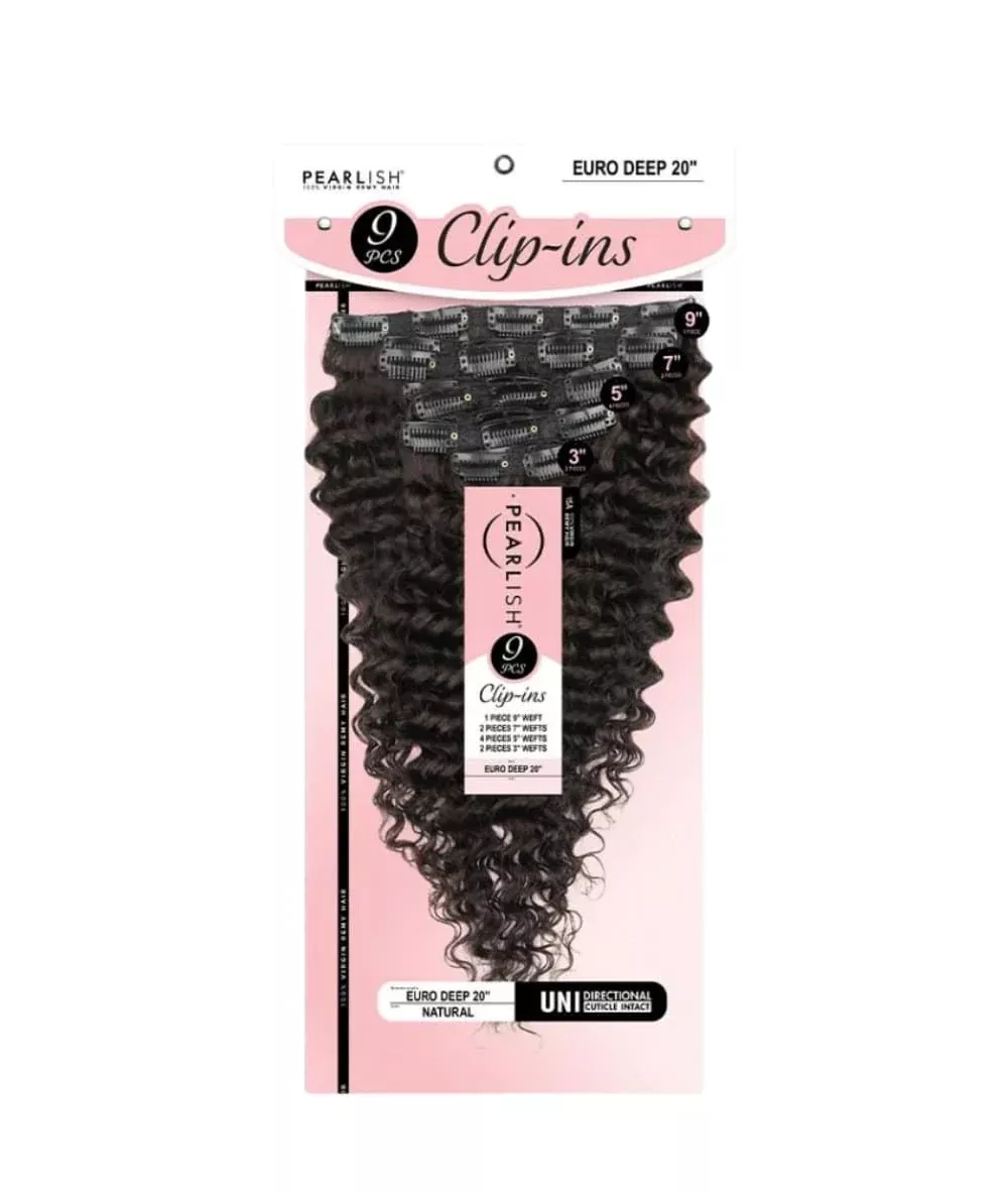 Sensationnel Pearlish Clip in 9pcs Euro Deep 20″
