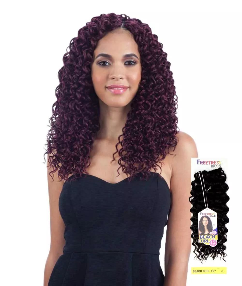Shake-N-Go Freetress Braid – Beach Curl 12″