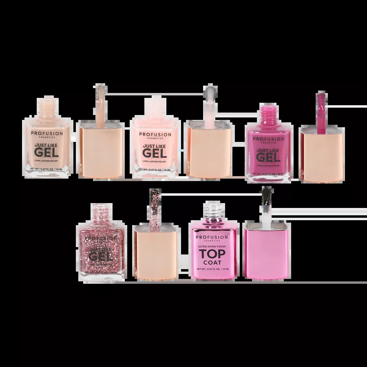 Shining Star Gel Effect Nail Polish Set
