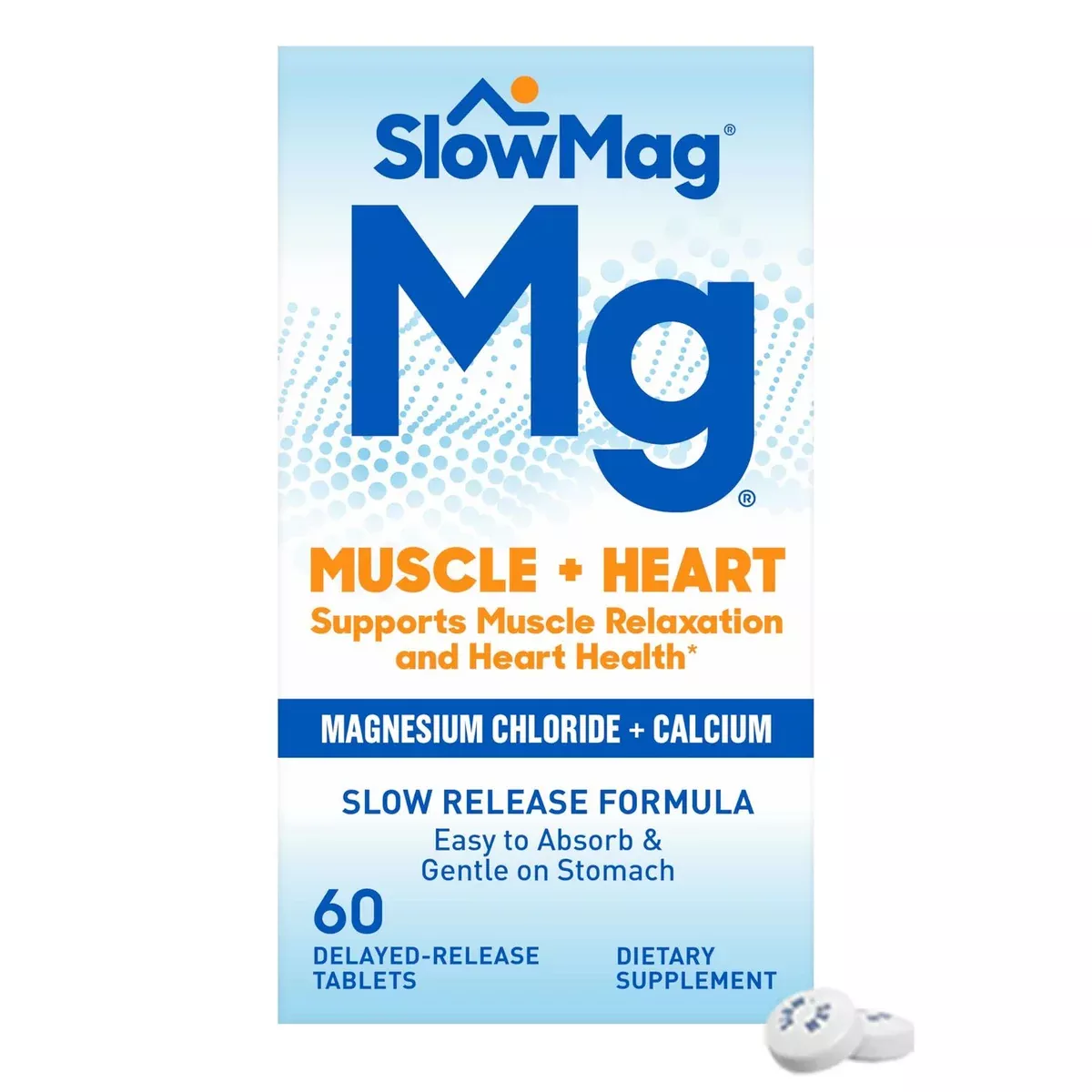 SlowMag Mg Muscle + Heart Tablet, 60 EA