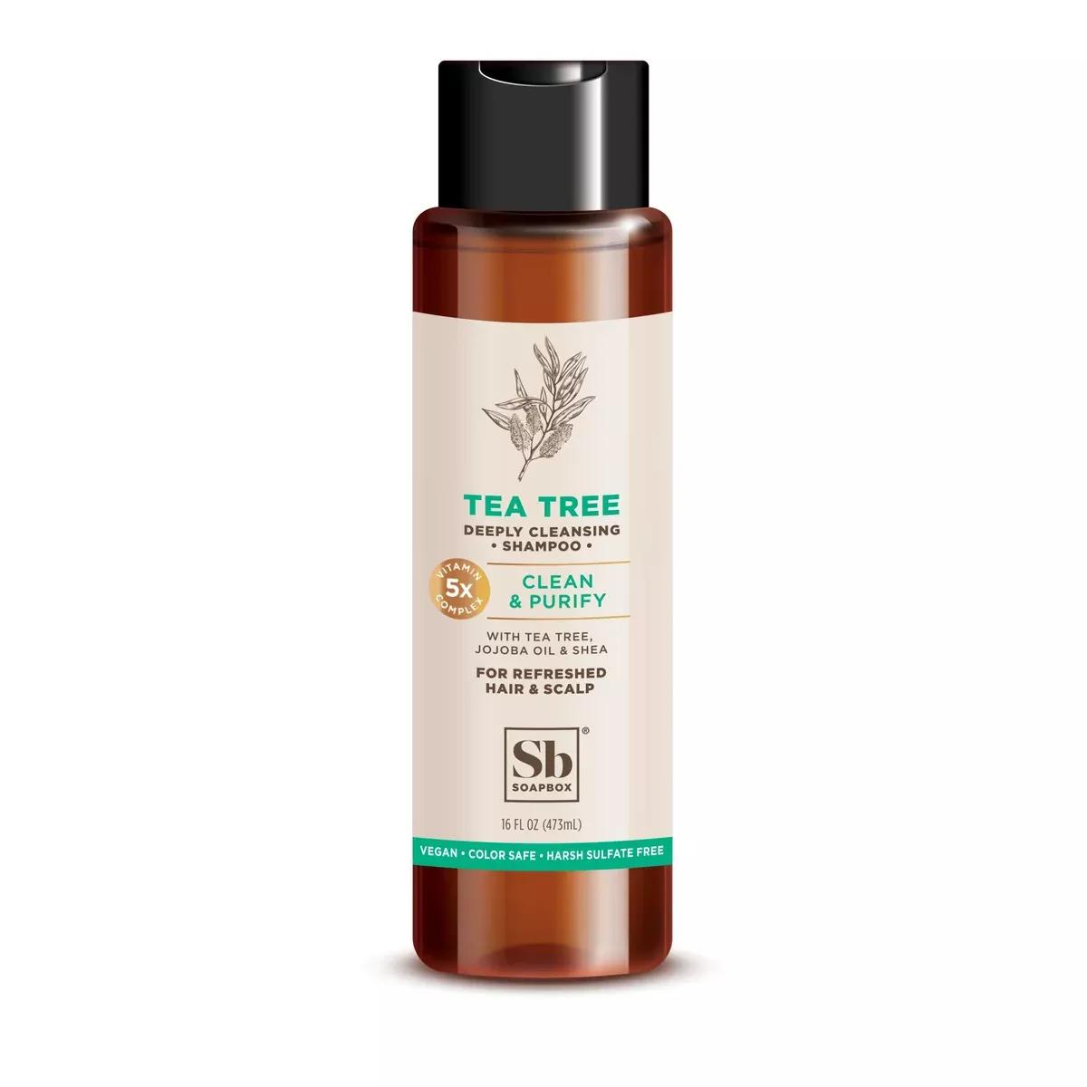 SoapboxClean & PurifyTea Tree Shampoo 16 Fl Oz