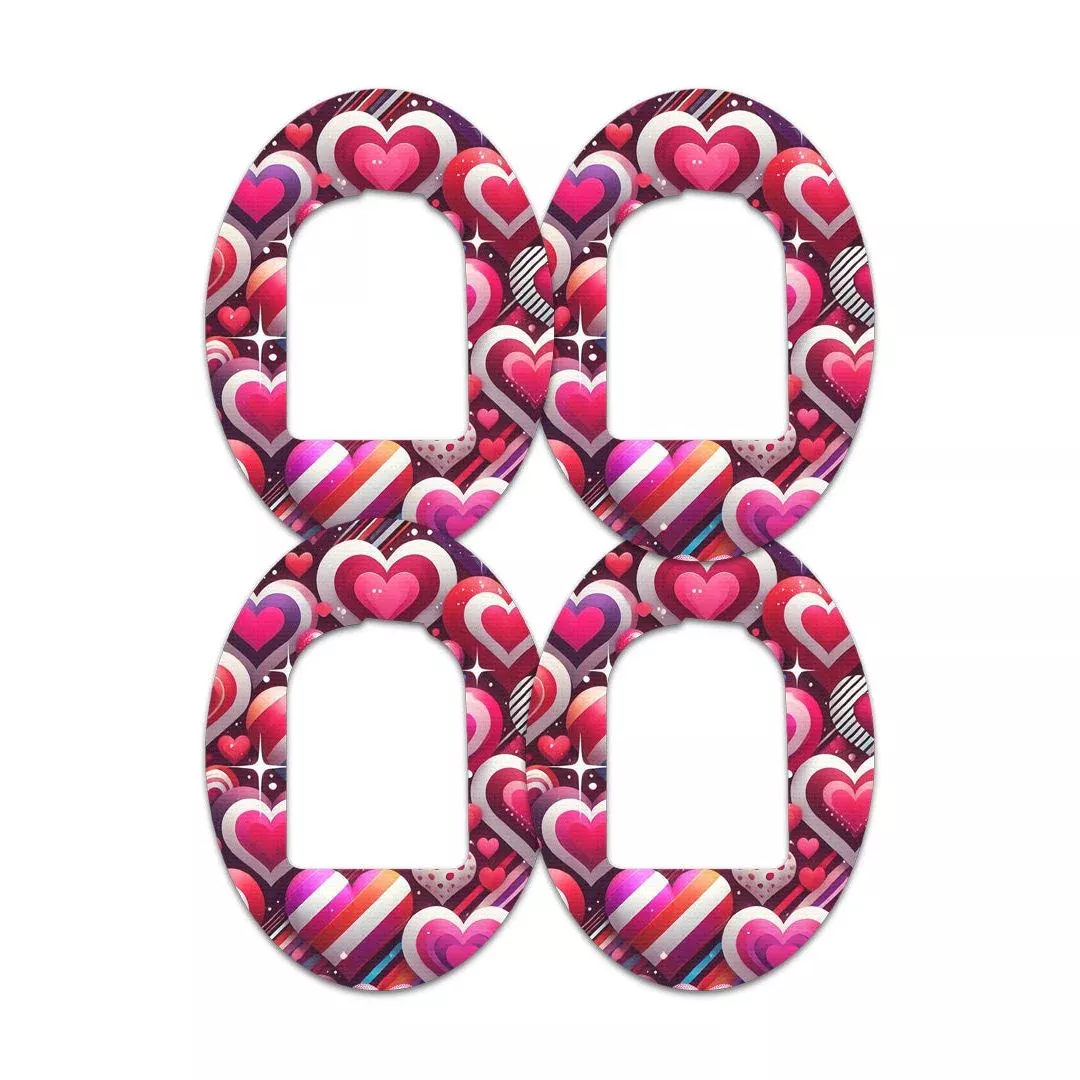 Sparkly Hearts Pod Patch Tape – Pump Peelz