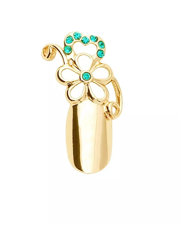 Stephen Nail Jewelry Flower (Small-Gold)
