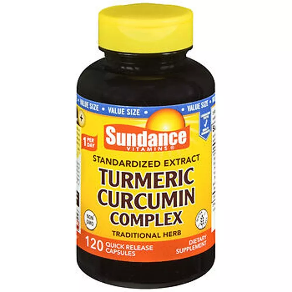 Sundance Standardized Turmeric Curcumin Complex, 120 Quick Release Capsules