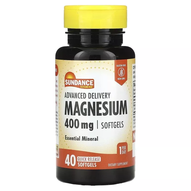 Sundance Vitamins Advanced Delivery Magnesium, 400 Mg, 40 Quick Release Softgels