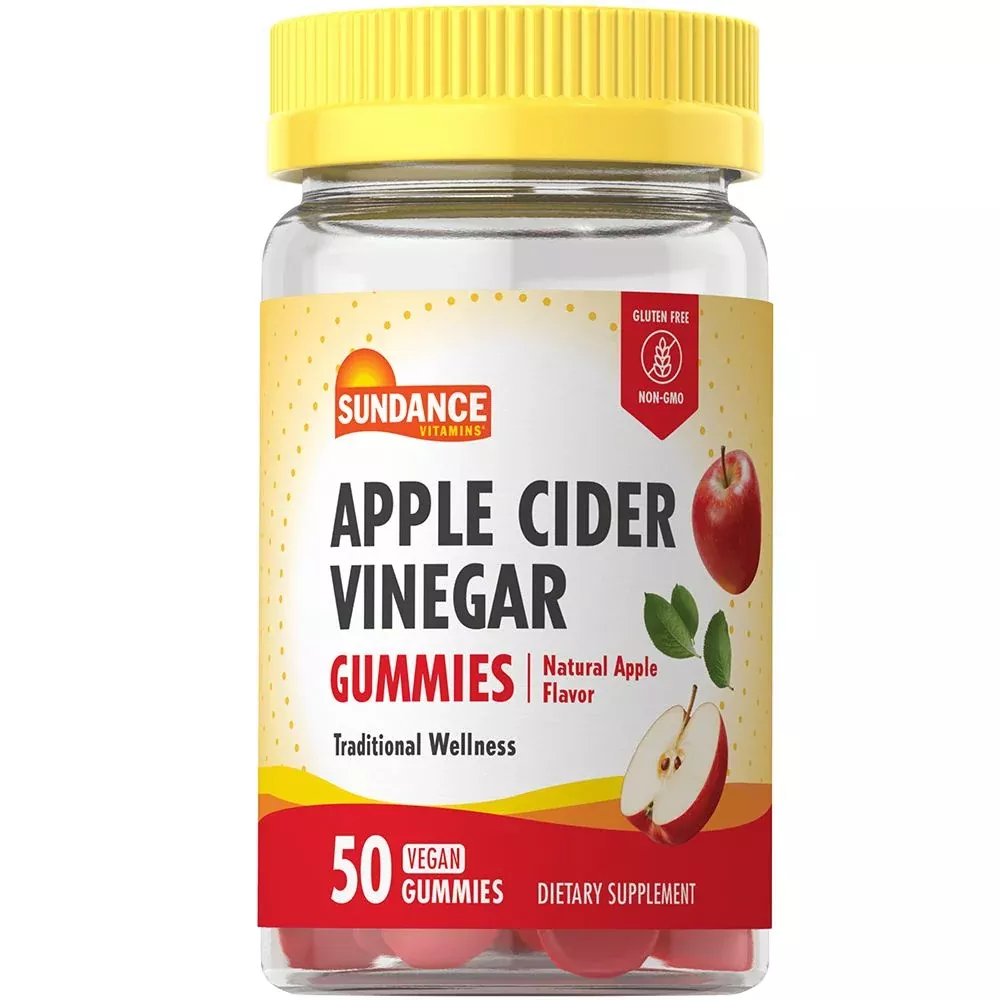 Sundance Vitamins Apple Cider Vinegar Gummies – Natural Apple Flavor