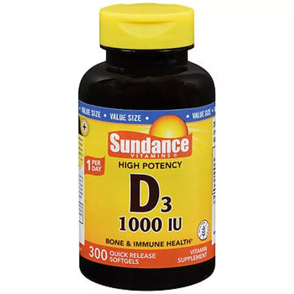Sundance Vitamins D3 – 1000 IU (300 Tabs)