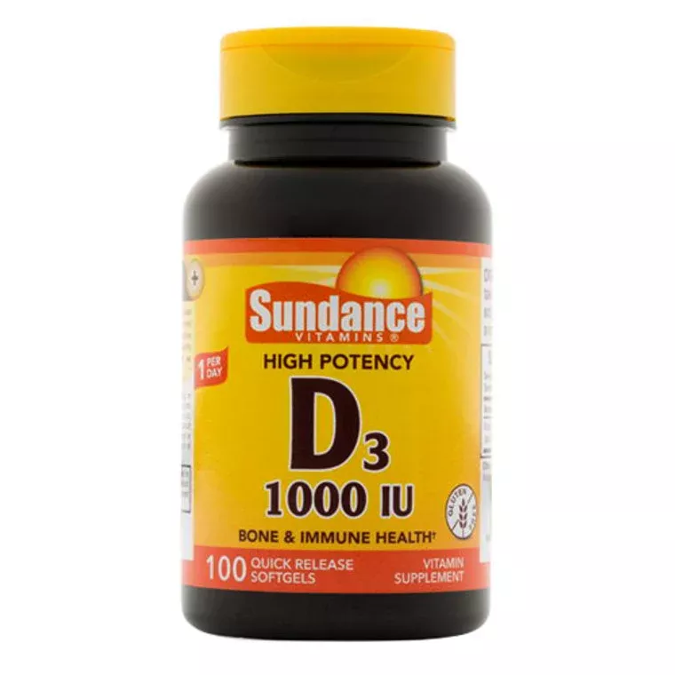 Sundance Vitamins High Potency Vitamin D3 1000 IU Quick Release – 100 Softgels